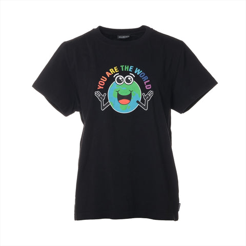 BALENCIAGA 2019Stainless Steel You Are The World Cotton L Short sleeve T-shirt black WS16119