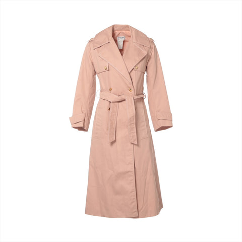 CELINE Cotton trench coat size 36 coat pink WS16120