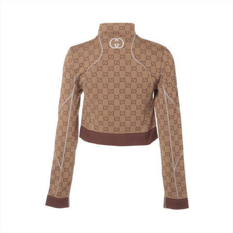 GUCCI M GG Supreme Cropped Knit in Polyamide Long sleeve shirt beige WS16121