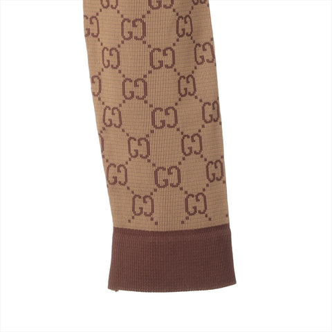 GUCCI M GG Supreme Cropped Knit in Polyamide Long sleeve shirt beige WS16121