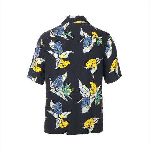 LOUIS VUITTON M Rayon Aloha Short sleeve shirt blue WS16122