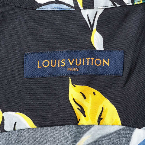 LOUIS VUITTON M Rayon Aloha Short sleeve shirt blue WS16122
