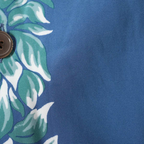 LOUIS VUITTON M Rayon Aloha Short sleeve shirt blue WS16122