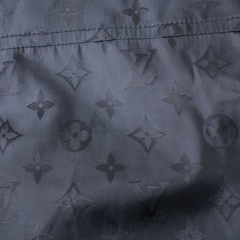 LOUIS VUITTON Nylon Monogram Reversible Blouson Jacket black WS16124