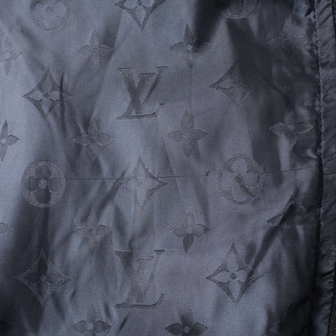 LOUIS VUITTON Nylon Monogram Reversible Blouson Jacket black WS16124