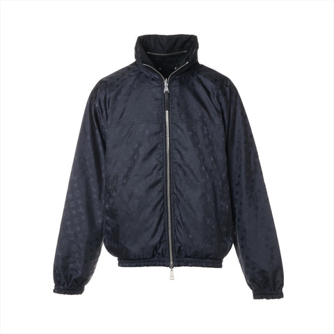 LOUIS VUITTON Nylon Monogram Reversible Blouson Jacket black WS16124