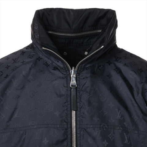 LOUIS VUITTON Nylon Monogram Reversible Blouson Jacket black WS16124