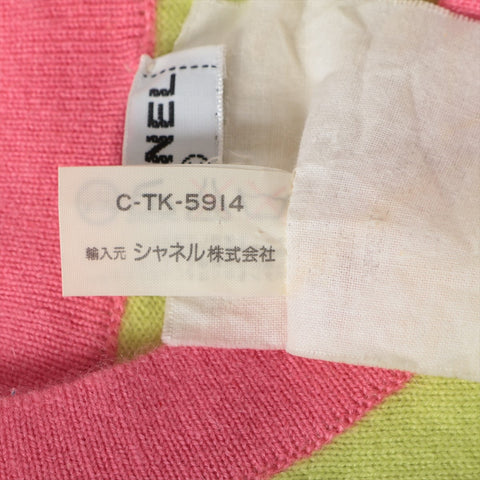 CHANEL Short sleeve cashmere knit green WS16126
