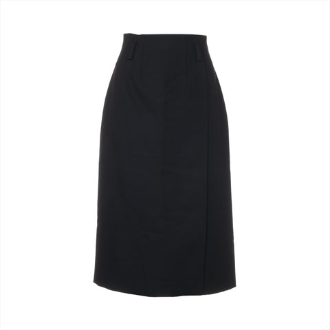 PRADA Wool Long 2024 36 skirt black WS16129