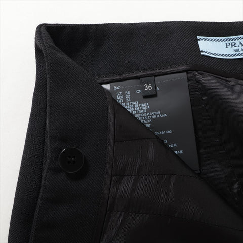 PRADA Wool Long 2024 36 skirt black WS16129