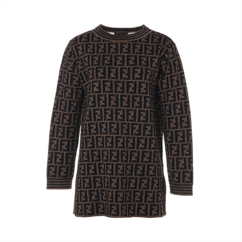 FENDI Zucca 38 wool knit Brown WS16133