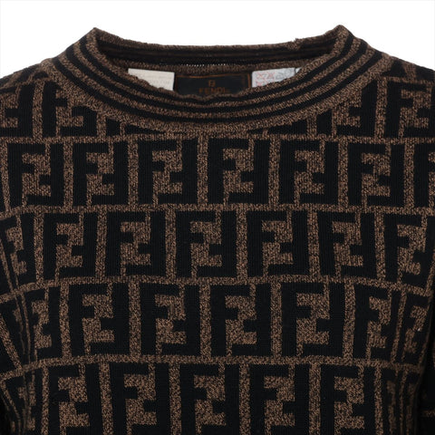 FENDI Zucca 38 wool knit Brown WS16133