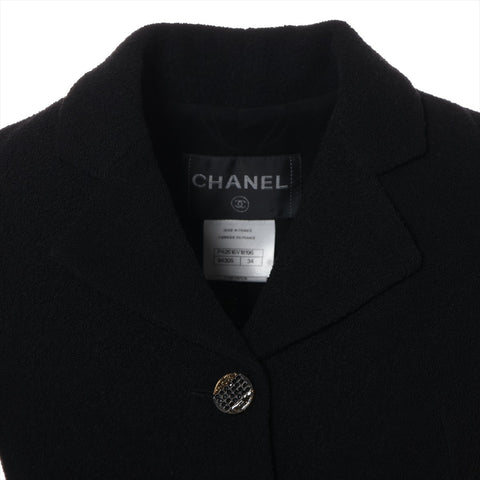 CHANEL Tweed 2011-2012 Rhinestone Buttons 34 Jacket black WS16136