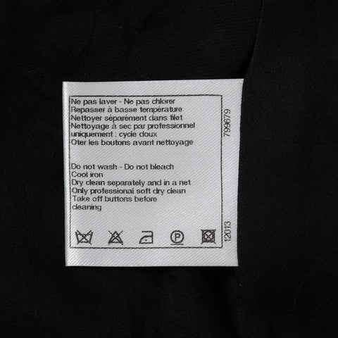 CHANEL Tweed 2011-2012 Rhinestone Buttons 34 Jacket black WS16136