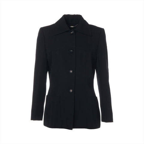 CELINE Wool Single Jacket black WS16137
