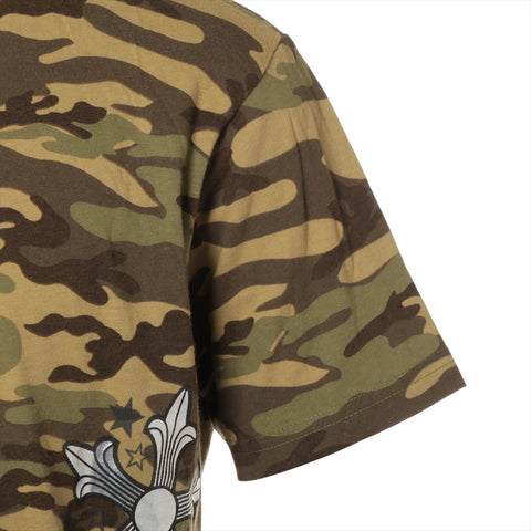 CHROME HEARTS Camouflage Camo Large Cotton Short sleeve T-shirt green WS16140