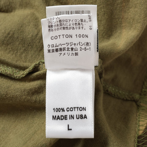 CHROME HEARTS Camouflage Camo Large Cotton Short sleeve T-shirt green WS16140