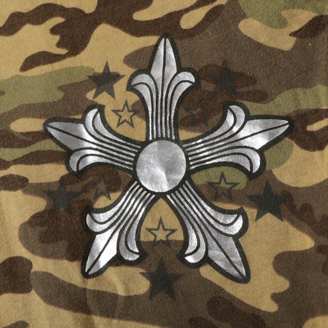 CHROME HEARTS Camouflage Camo Large Cotton Short sleeve T-shirt green WS16140