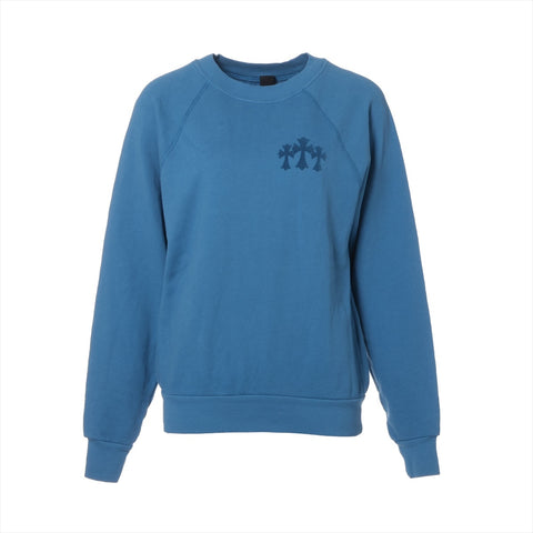 CHROME HEARTS Cotton S logo patch Long-sleeved T-shirt blue WS16142