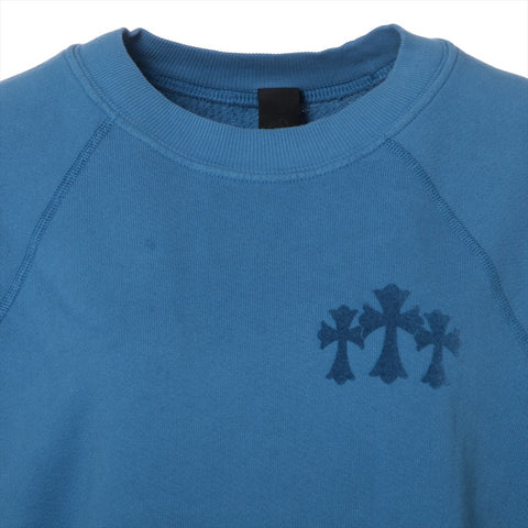 CHROME HEARTS Cotton S logo patch Long-sleeved T-shirt blue WS16142