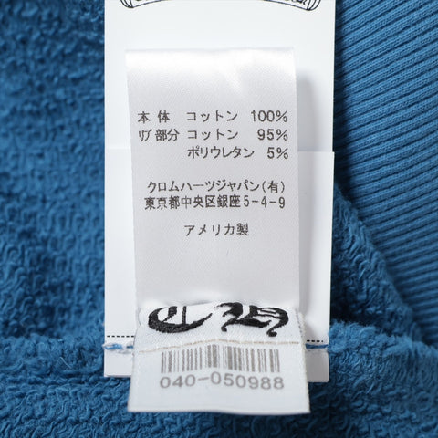 CHROME HEARTS Cotton S logo patch Long-sleeved T-shirt blue WS16142