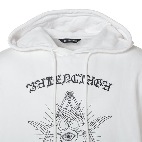 BALENCIAGA Cotton 2020 Logo See Your Mind Parker white WS16143