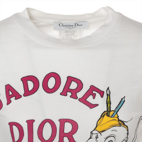 Christian Dior Cotton 2002 Galliano 38 Short sleeve T-shirt white WS16144