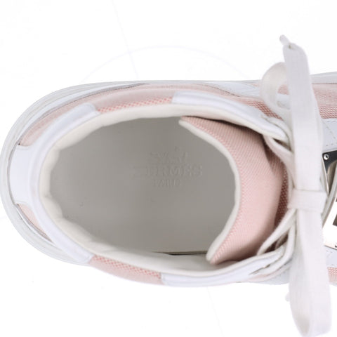 HERMES Daydream Framboise White Kelly Buckle High-Top Sneakers Size: 36 (23-9.3 inches) sneakers pink WS16145