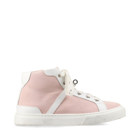HERMES Daydream Framboise White Kelly Buckle High-Top Sneakers Taille: 36 (23-9,3 pouces) baskets toile rose WS16145