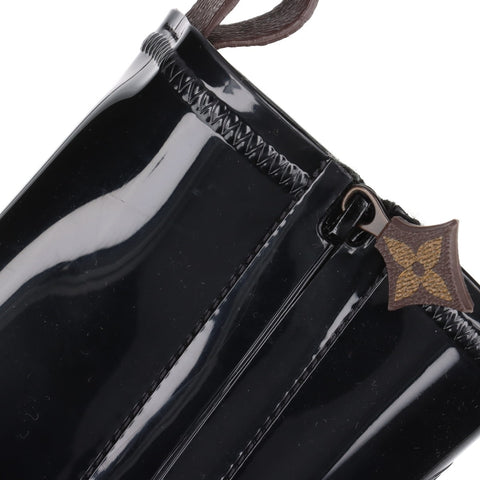 LOUIS VUITTON Silhouette Ankle Line Heel PVC Size: 37 Short Rain 9.4" boots black WS16147