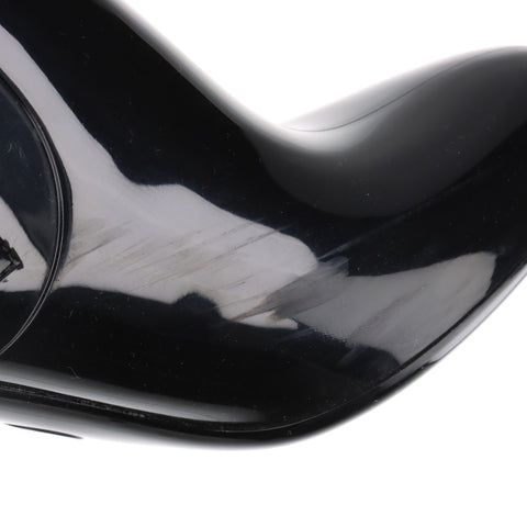 LOUIS VUITTON Silhouette Ankle Line Heel PVC Size: 37 Short Rain 9.4" boots black WS16147