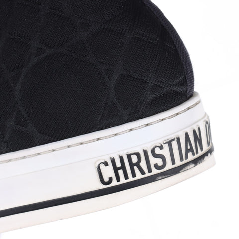 Christian Dior 37.5 9.4" WALK'N'DIOR Canvas Cannage High-Top sneakers black WS16151
