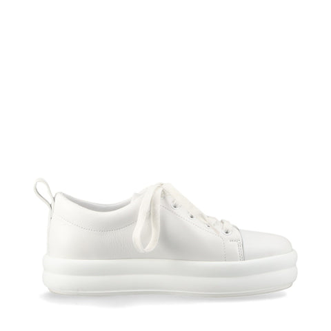 HERMES Happy Leather Low Cut Taille: 35 8.9" baskets cuir blanc WS16152
