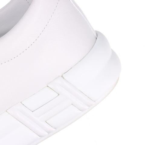 HERMES Happy Leather Low Cut Size:35 8.9" sneakers white WS16152