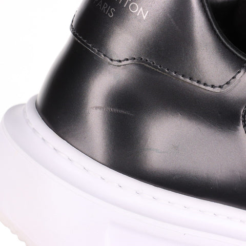 LOUIS VUITTON Beverly Hills Line Monogram Low Cut 6.5 10" sneakers leather Silver WS16160