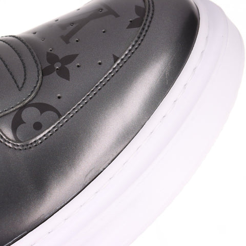 LOUIS VUITTON Beverly Hills Line Monogram Low Cut 6.5 10" sneakers leather Silver WS16160