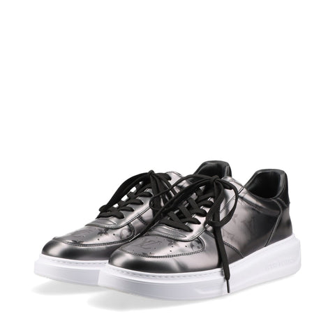 LOUIS VUITTON Beverly Hills Line Monogram Low Cut 6.5 10" sneakers Silver WS16160
