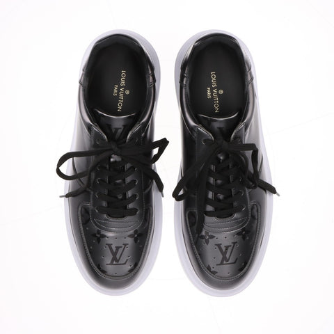 LOUIS VUITTON Beverly Hills Line Monogram Low Cut 6.5 10" sneakers leather Silver WS16160