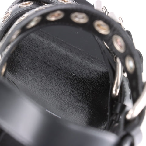 GUCCI Leather heel Size: 36 9.3" Sandals black WS16166