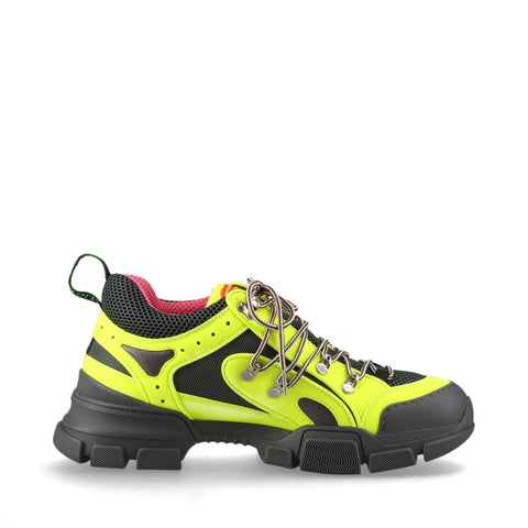 GUCCI Flash Trek Neon Size 9 Low-Cut sneakers yellow WS16167