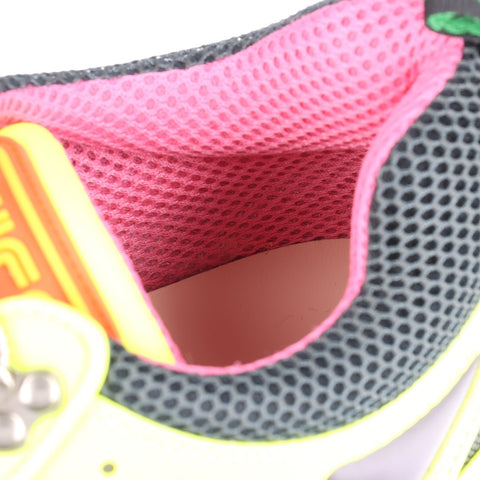 GUCCI Flash Trek Neon Size 9 Low-Cut sneakers leather yellow WS16167