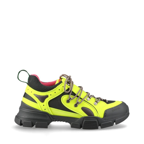 GUCCI Flash Trek Neon Size 9 Low-Cut sneakers yellow WS16167