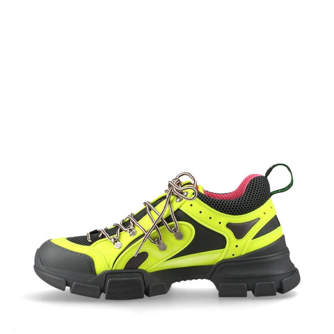 GUCCI Flash Trek Neon Size 9 Low-Cut sneakers yellow WS16167