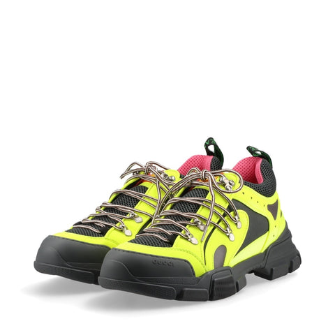 GUCCI Flash Trek Neon Size 9 Low-Cut sneakers yellow WS16167
