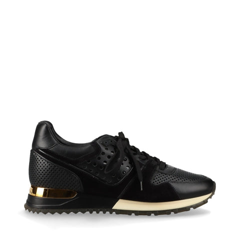 LOUIS VUITTON Runaway Low Cut Leather Size:36 sneakers black WS16169
