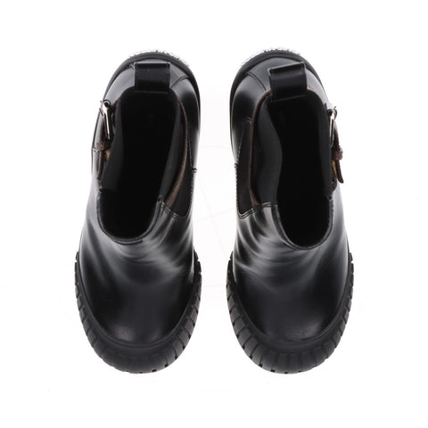 LOUIS VUITTON Ruby Ankle Shorts Size:35 Leather boots black WS16170