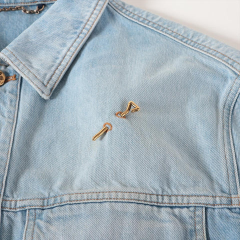 LOUIS VUITTON Small Denim Short Sleeve Shirt 21Stainless Steel Jacket blue WS16171