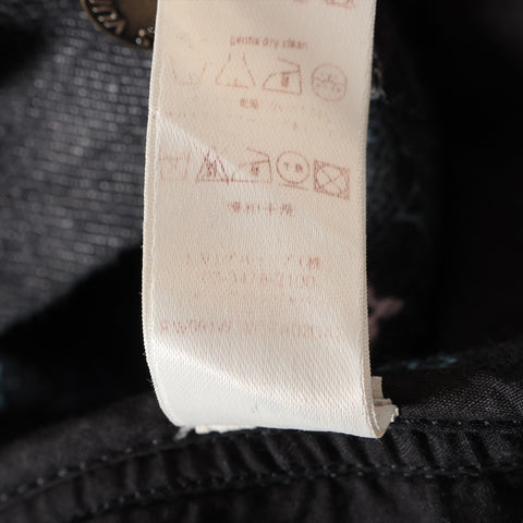 LOUIS VUITTON Multicolor Monogram Denim 38 Pants black WS16173