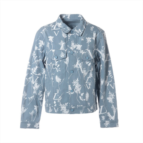 LOUIS VUITTON 22AW LV Leaf Cotton 50 Denim Jacket blue WS16175