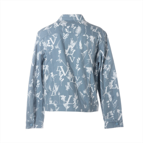 LOUIS VUITTON 22AW LV Leaf Cotton 50 Denim Jacket blue WS16175